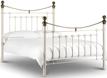 White Metal kingsize Bed Frame