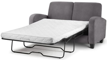 Rivio grey fabric sofa bed with foam mattress