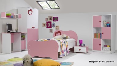 Pink Childrens Bedroom Furniture Set