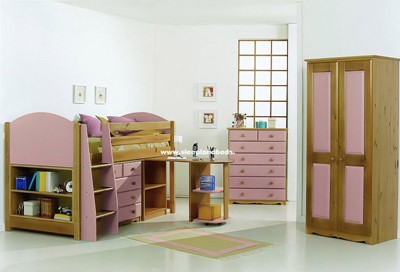 Pink Midsleeper Cabin Bed
