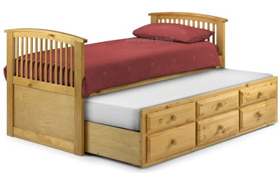Pine Wooden Guest Bed