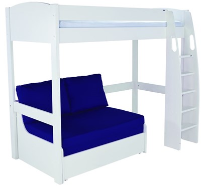 Stompa Uno S11 White Highsleeper Blue Double Sofabed