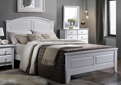 Parma Grey Wooden Small Double Bed Frame