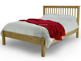 Altonbury Low Footend Shaker Wooden Bed Frame - Solid Oak - Kingsize