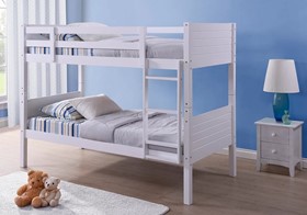 Bedford White Wooden Bunk Bed - Optional Drawers And Trundle