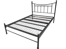 Bristol Metal Bed Frame | 4ft Small Double Black Bed Frame