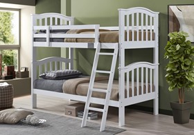 Cosmos White Wooden Bunk Bed