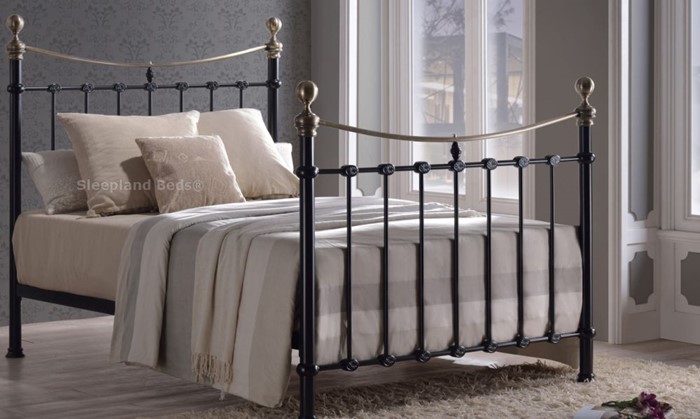 Metal Bed Frame 5ft Kingsize, King Size Victorian Bed