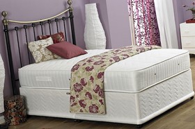 Firm Sprung Divan Bed With Memory Foam | Royale Deluxe 4ft 6" Double Bed