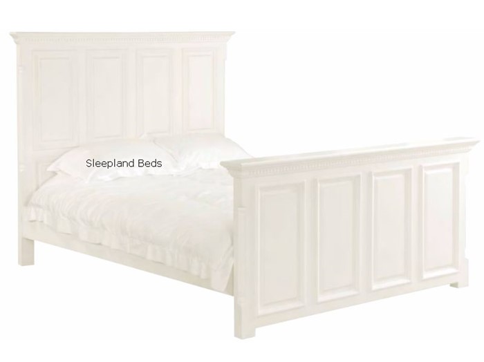 White Painted Wooden Bed Frame, Painted Wooden Bed Frames King