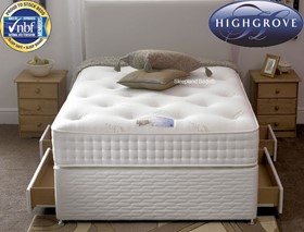 Highgrove Beds Panache Pocket Sprung Divan Bed - 6ft Super Kingsize