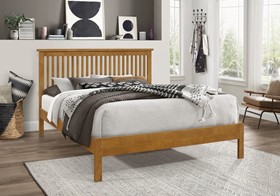 Inspire Ascot Wooden Bed Frame In Oak - 4ft6 Double