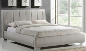 Inspire Braunston Bed Frame Upholstered In Sand Fabric - 5ft Kingsize