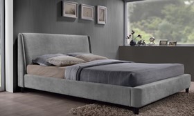 Inspire Edburgh Grey Fabric Bed Frame - 4ft6 Double
