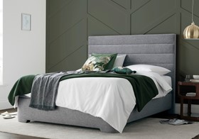 Kaydian Appleby Ottoman Bed - Marbella Grey Fabric - 6ft Super Kingsize