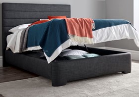 Kaydian Appleby Ottoman Bed - Slate Grey Fabric - 6ft Super Kingsize