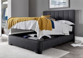 Kaydian Medburn Ottoman Bed In Slate Fabric - 4ft6 Double