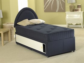 Kiddies Blue Divan Bed | 3ft Single Hypo Allergenic Bed | Blue