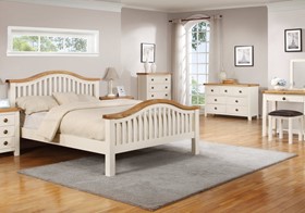 Maine Cream Oak Bedroom Furniture - Bedside - Dresser - Wardrobe - Chests