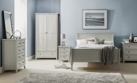 Mavelle Grey Bedroom Furniture - Pine With New England Style