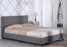 Nathan Grey Fabric Bed Frame - 4ft6 Double