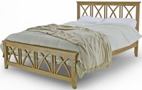 Oak Wooden Anders Bed Frame - Solid Oak Wood - 5ft Kingsize