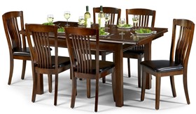 Solid Wood Centuray Dining Table And Chair Set In Mahogany - 4 or 6 Chairs