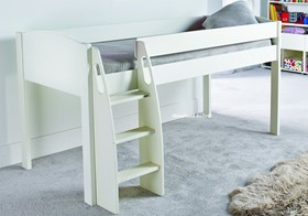Stompa Uno S White Wooden Midsleeper Bed