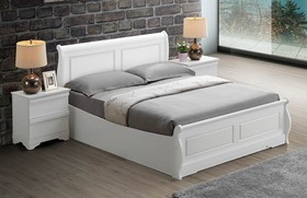 Sweet Dreams Robin Duvall Ottoman Bed - White Wood - 4ft6 Double