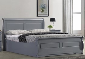 Sweet Dreams Robin Grey Wooden Ottoman Bed - 4ft6 Double