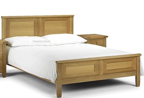 White Oak Wooden Bed | Julian Bowen Lyndhurst Bedstead - 5ft Kingsize