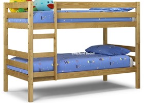 Winome Childrens Pine Wooden Bunk Bed
