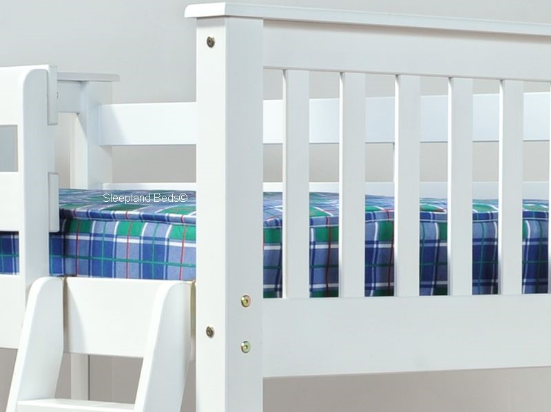 White 4ft Bunk Bed