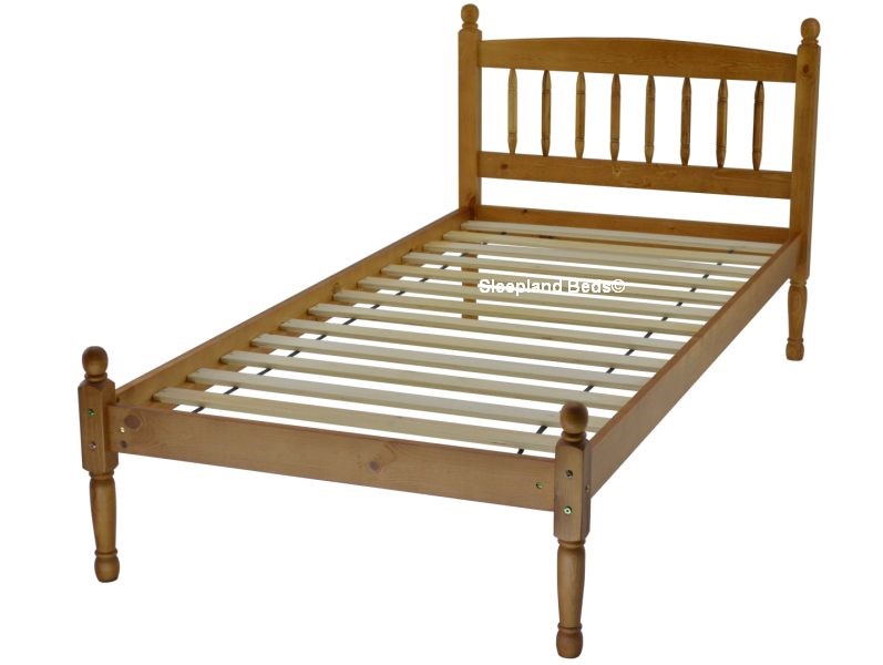 pine single bed frame