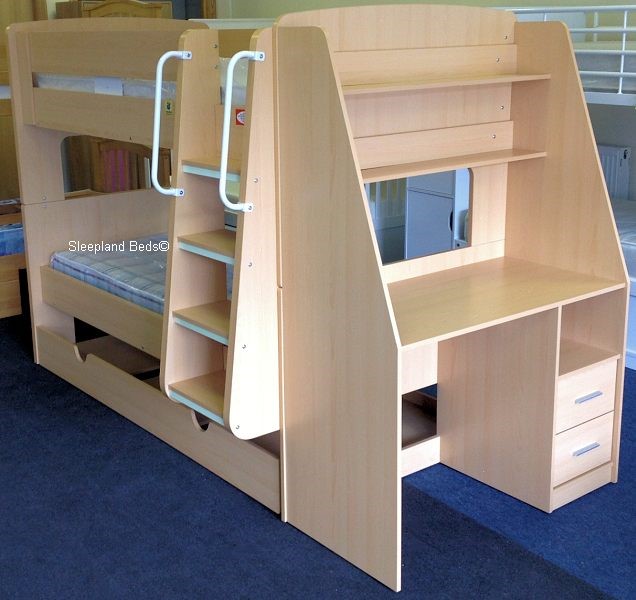 Olympic Bunk Beds With Trundle Bed And, Childrens Bunk Beds With Desk