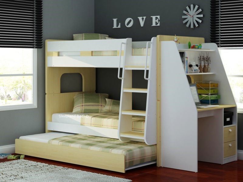 Bunk Beds With Desk Bunks, Bunk Bed With Drawers And Desk