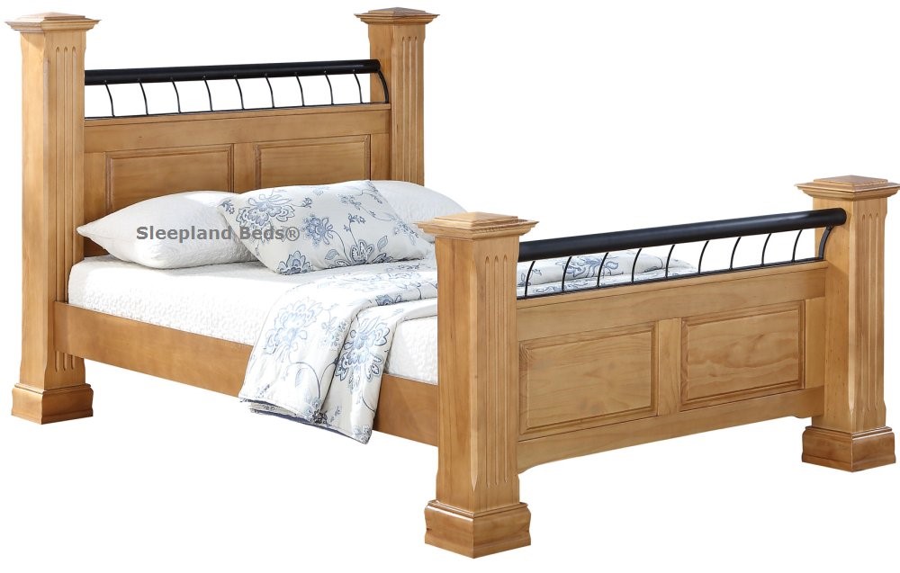 Sweet Dreams Hunter Wooden Bed Frame, Pine King Size Bed