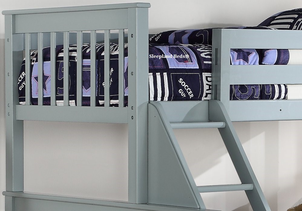 Grey Supersonic Double Bunk Bed With Drawers