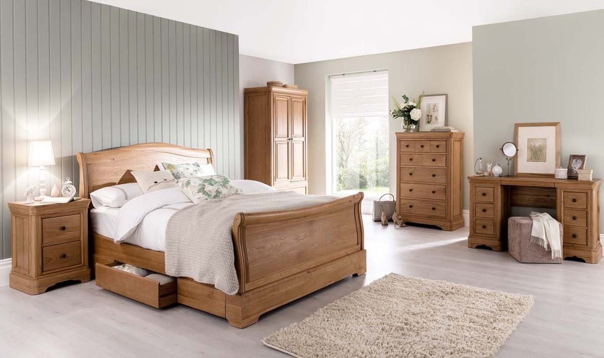 Vida Living Carmen Oak Bedroom Furniture Sleepland Beds