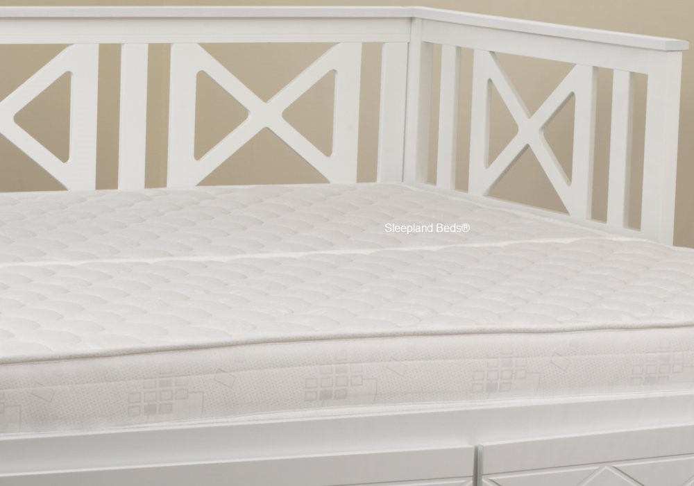 Sweet Dreams Chaise White Wooden Guest Bed | Sleepland Beds