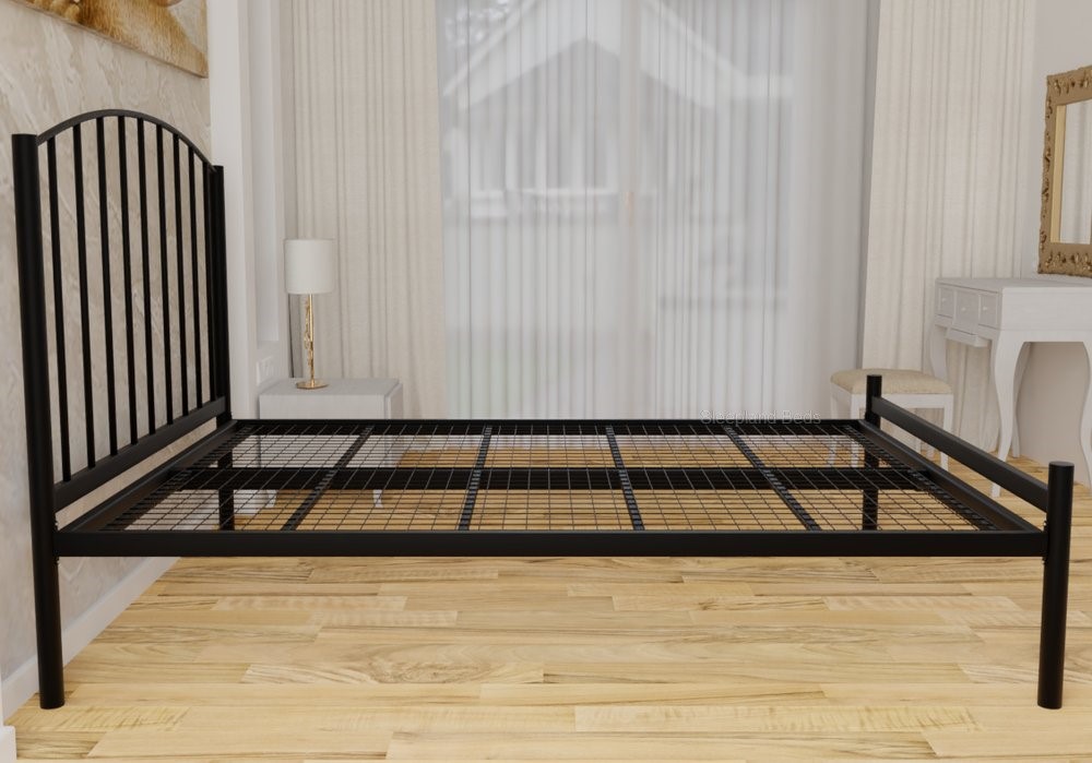 Black iron low foot end bedsteads