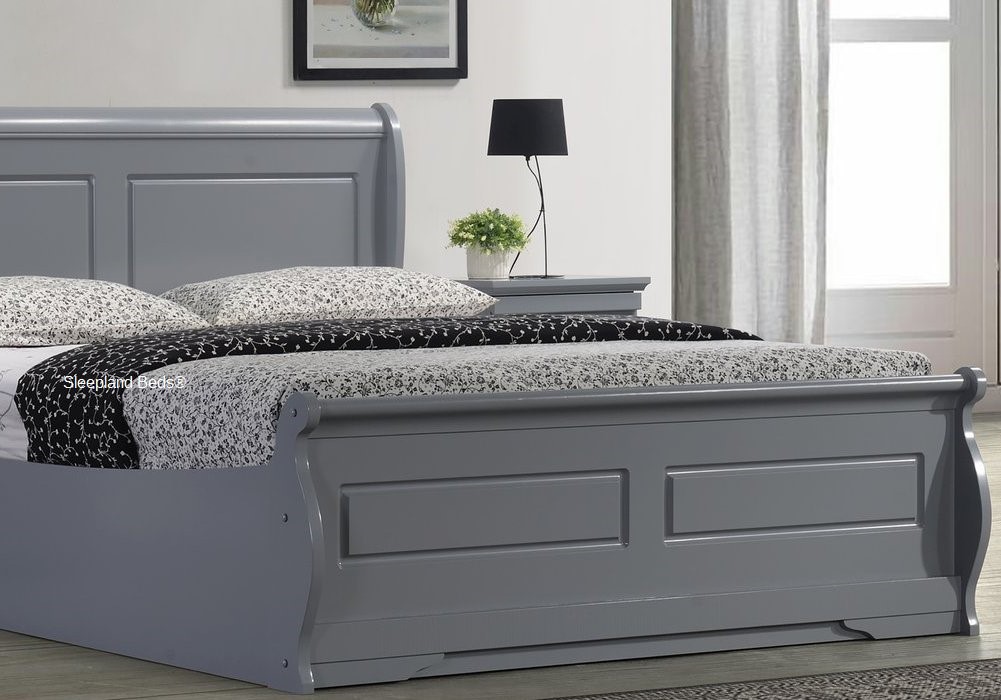 Sweet Dreams Grey Wooden Robin Ottoman Bed Frame In King Size