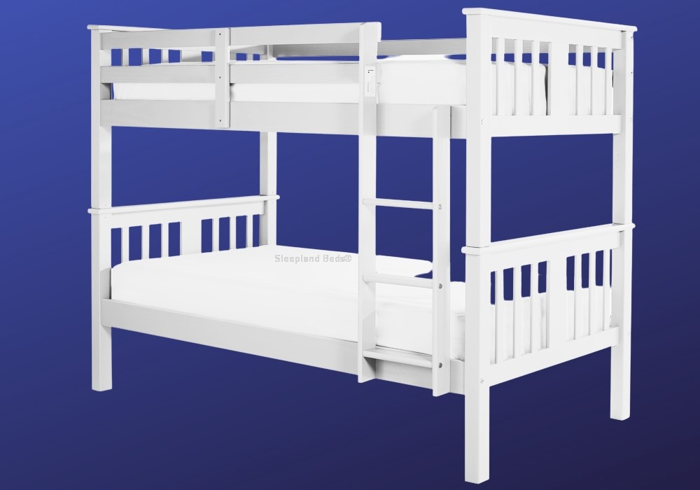 Navarrowhite wooden bunk beds