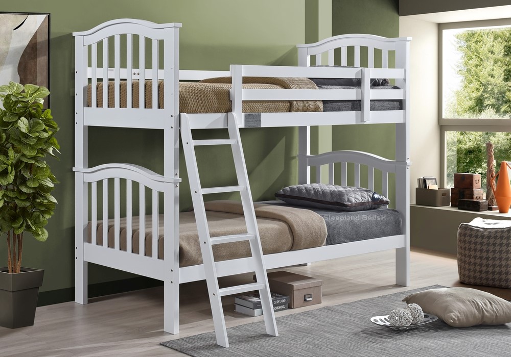 Cosmos White Bunk Beds Sleepland Beds