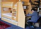Bunk Bed Desk With Drawers And Shelves