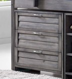 Grey cabin bed chest of drawers