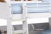 White Bunk Beds With Shelves