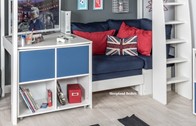 Stompa Uno S Blue Corner Sofa Futon Beds
