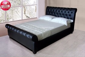 Carrington Kingsize Sleigh Bed Frame By Sleepland Beds