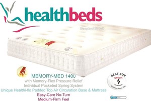 Healthbeds Memory Med 1400 king size Mattress